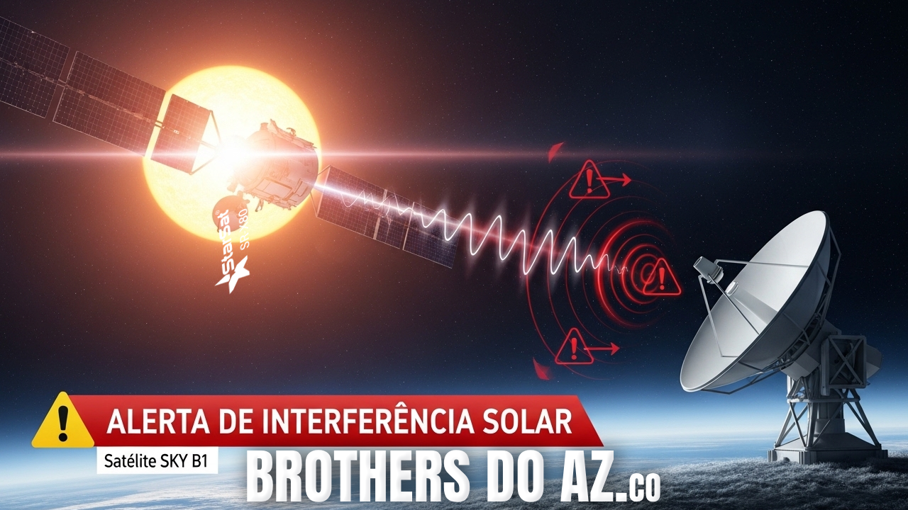 Leia mais sobre o artigo Alerta: Interferência Solar no Satélite SKY B1