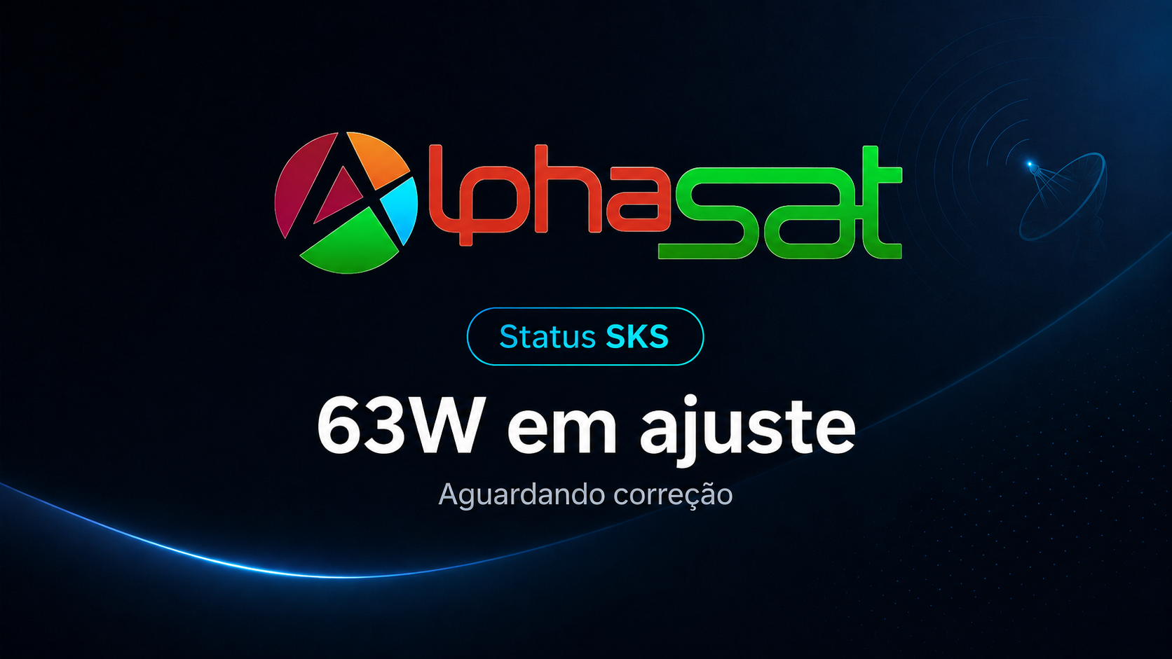 Leia mais sobre o artigo Alphasat SKS/IKS Status – 25/08/2026